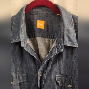 BOSS by Hugo boss long sleeve/ jeans shirt